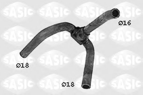 Патрубок радиатора SASIC SWH4272