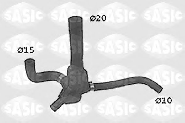 Патрубок радиатора SASIC SWH4279
