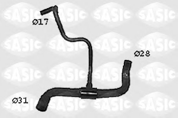 Патрубок радиатора SASIC SWH4296