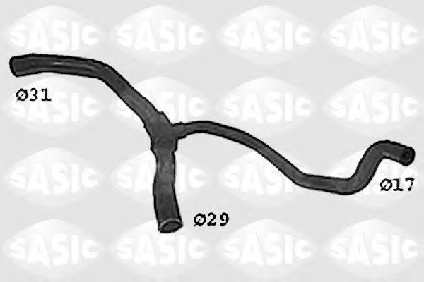 Патрубок радиатора SASIC SWH4307