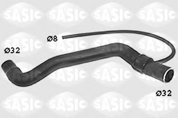 Патрубок радиатора SASIC SWH6816