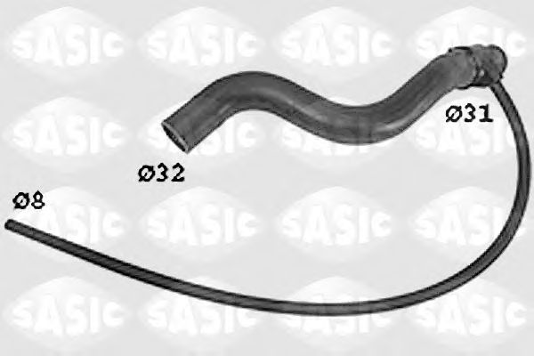 Патрубок радиатора SASIC SWH6819