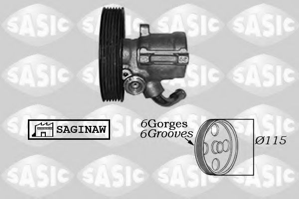 Насос гидроусилителя руля SASIC 7070005