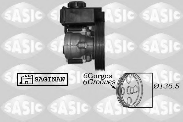 Насос гидроусилителя руля SASIC 7070011