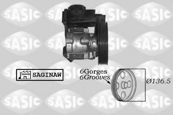 Насос гидроусилителя руля SASIC 7070023