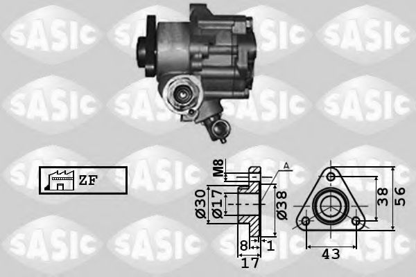 Насос гидроусилителя руля SASIC 7076002
