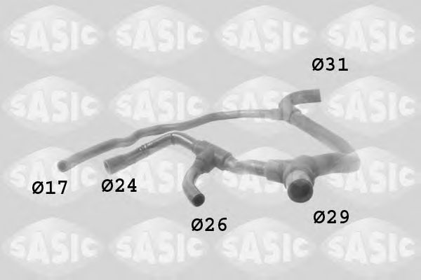 Патрубок радиатора SASIC 3404003