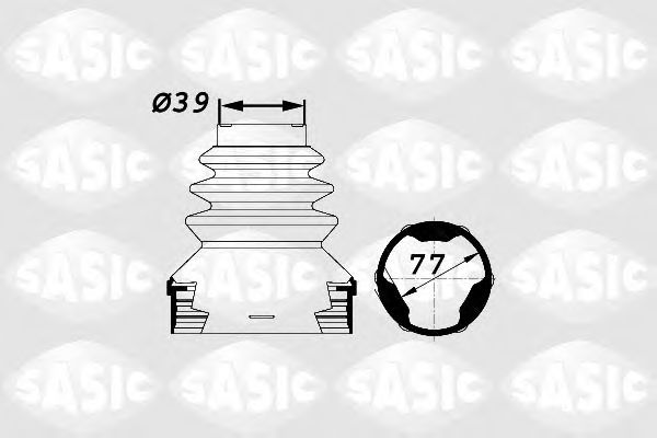 Комплект пыльника шруса SASIC 1900002