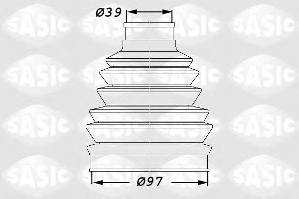 Комплект пыльника шруса SASIC 1900005