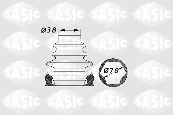 Комплект пыльника шруса SASIC 1900012