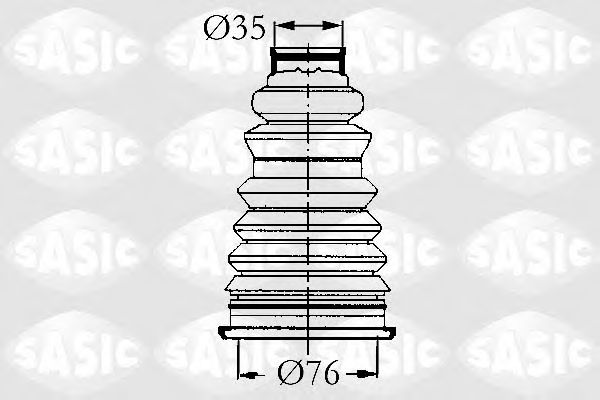 Комплект пыльника шруса SASIC 4003434