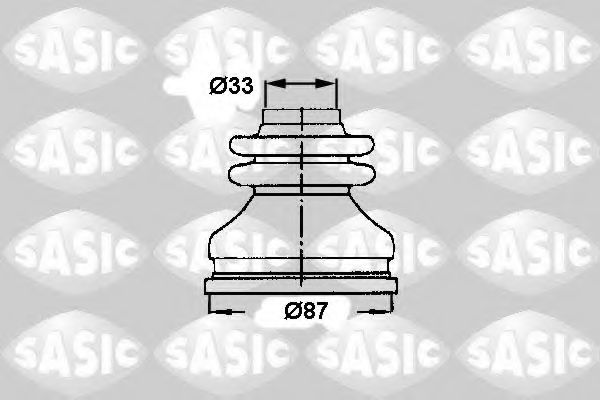 Комплект пыльника шруса SASIC 2873783