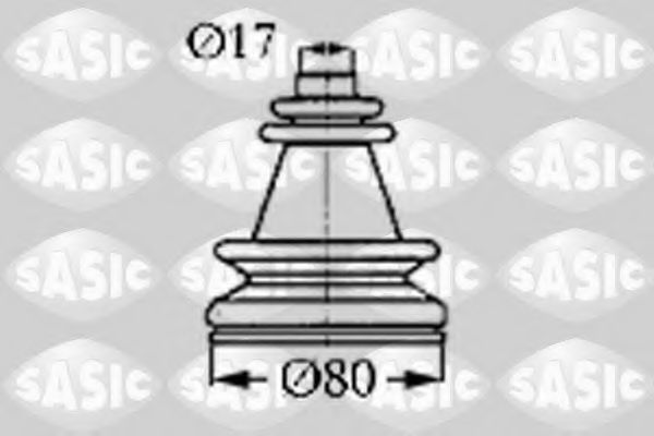 Комплект пыльника шруса SASIC 4003406