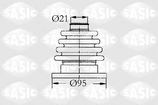 Комплект пыльника шруса SASIC 4003444