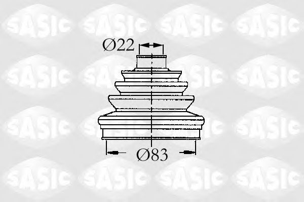 Комплект пыльника шруса SASIC 9004607