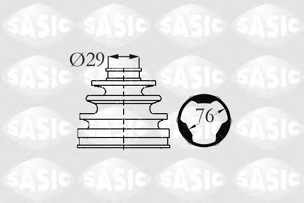 Комплект пыльника шруса SASIC 2873883