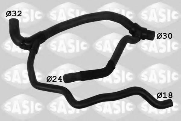 Патрубок радиатора SASIC 3404036