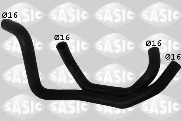 Патрубок радиатора SASIC 3406044