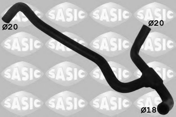 Патрубок радиатора SASIC 3400182