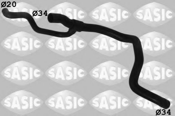 Патрубок радиатора SASIC 3406191