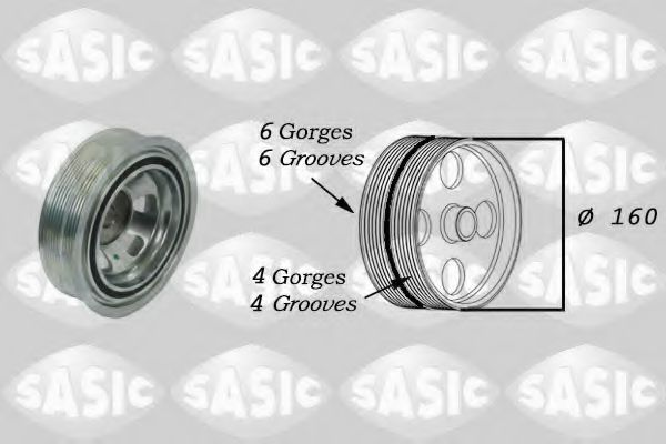 Шкив коленвала SASIC 2156043