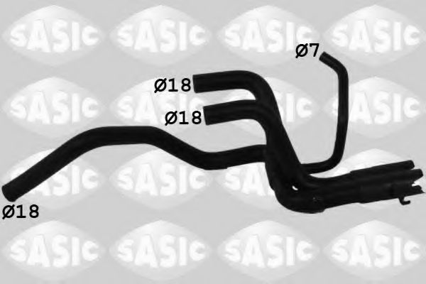 Патрубок радиатора SASIC 3404155
