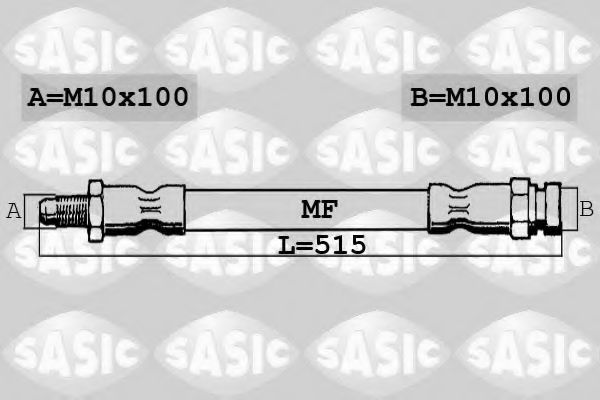 Тормозной шланг SASIC 6600055