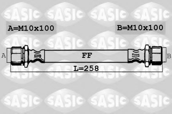Тормозной шланг SASIC 6606204