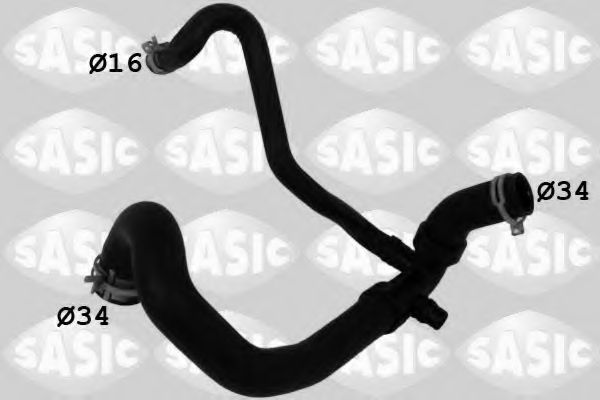 Патрубок радиатора SASIC 3400199