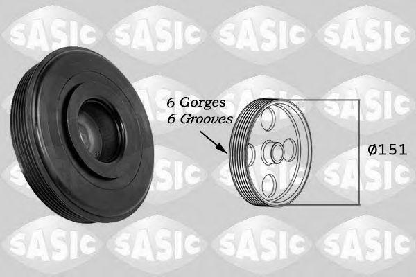 Шкив коленвала SASIC 2154020