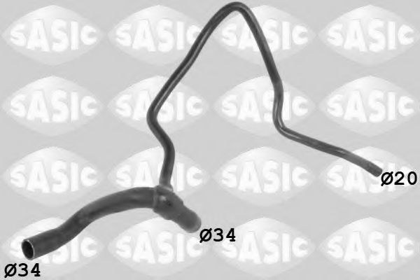 Патрубок радиатора SASIC 3406341