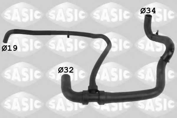 Патрубок радиатора SASIC 3404176