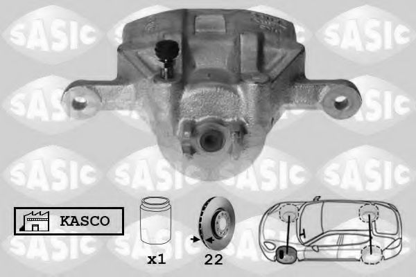 Тормозной суппорт SASIC 6506202