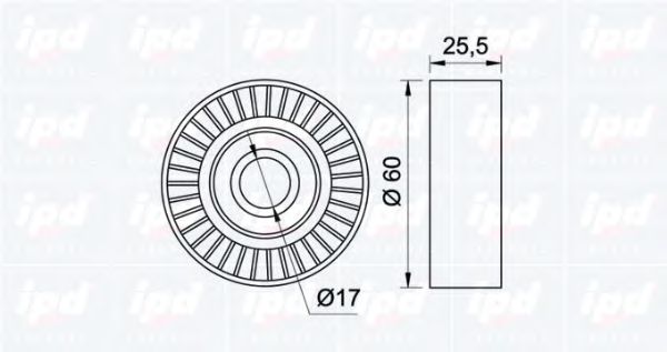 Обводной ролик IPD 15-0059