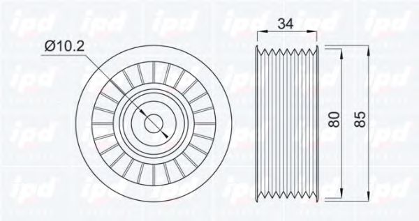 Обводной ролик MERCEDES-BENZ A0005500633 Обводной ролик MERCEDES-BENZ A0005500633