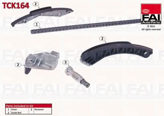 Цепь ГРМ, комплект FAI TCK164