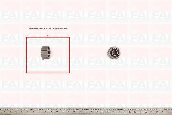 Натяжной ролик ремня ГРМ FAI T6697