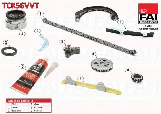 Цепь ГРМ, комплект FAI TCK56VVT