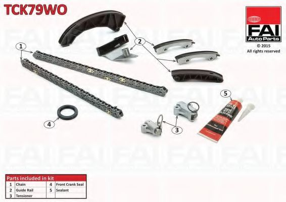 Цепь ГРМ, комплект FAI TCK79WO