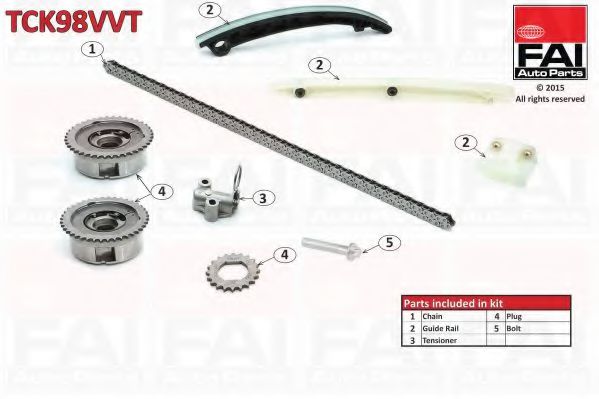 Цепь ГРМ, комплект FAI TCK98VVT