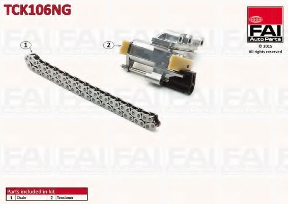 Цепь ГРМ, комплект FAI TCK106NG