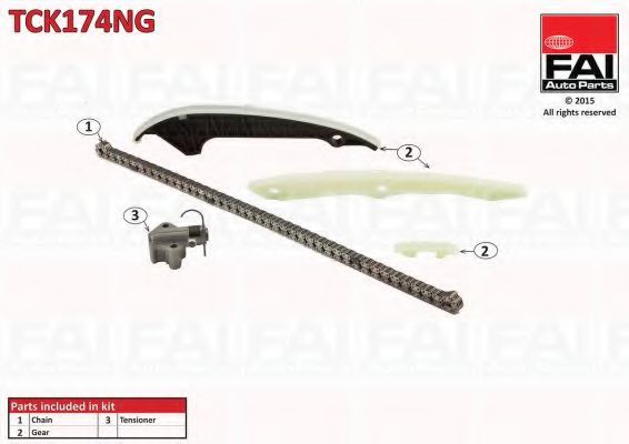 Цепь ГРМ, комплект FAI TCK174NG