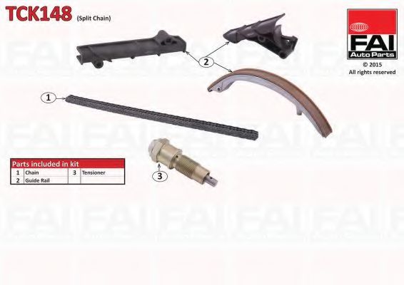 Цепь ГРМ, комплект FAI TCK148