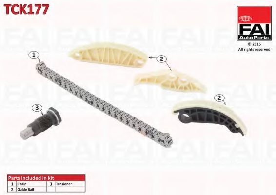 Цепь ГРМ, комплект FAI TCK177