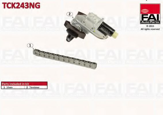 Цепь ГРМ, комплект FAI TCK243NG