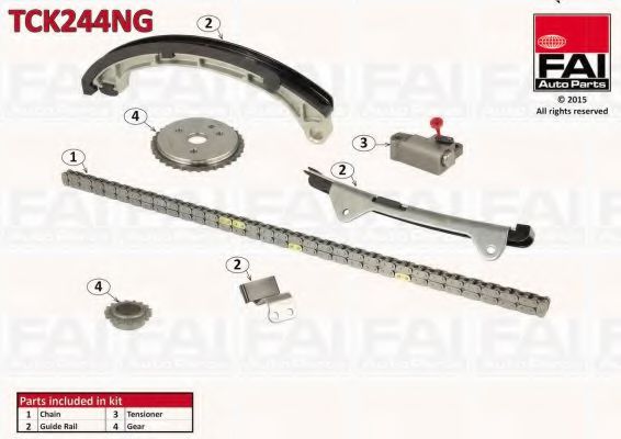 Цепь ГРМ, комплект FAI TCK244NG