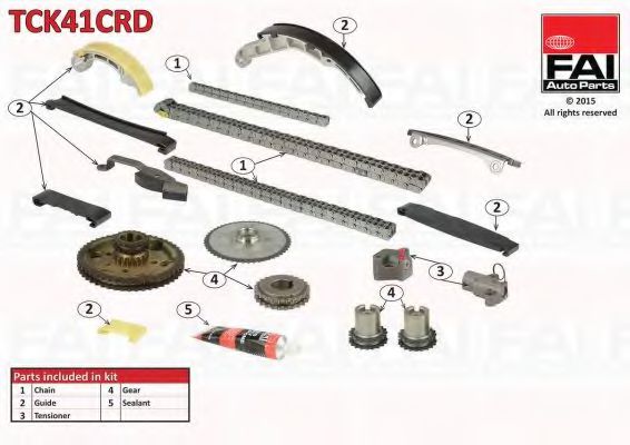 Цепь ГРМ, комплект FAI TCK41CRD