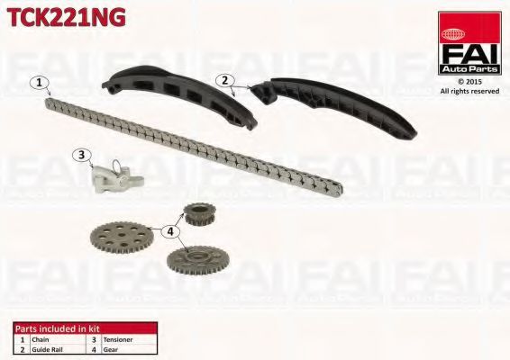 Цепь ГРМ, комплект FAI TCK221NG