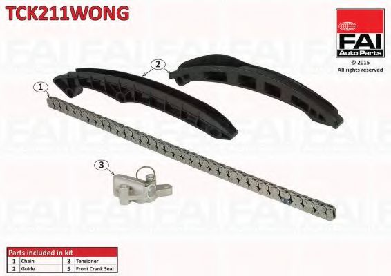 Цепь ГРМ, комплект FAI TCK211WONG