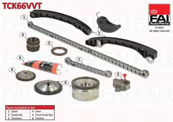 Цепь ГРМ, комплект FAI TCK66VVT